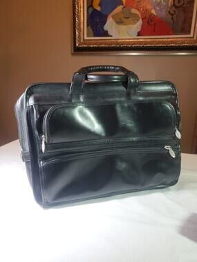 McKlein Leather Laptop Briefcase Messenger Bag Business Portfolio